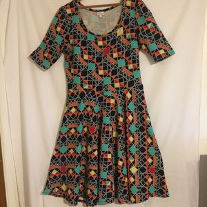 Lularoe Nicole Midi Dress Size XL